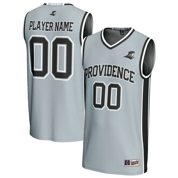 Providence Friars Lightweight Collegiate Basketball NIL Pick-A-Player Fashion Jersey - Silver
