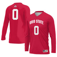 Ohio State Buckeyes Volleyball Jersey, Scarlet Lightweight Sportswear Jersey Shirt, Lightweight Breathable Athletic Jersey, Casual Gift for Men