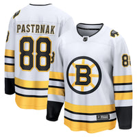 David Pastrnak Boston Bruins Hockey Jersey, White Breakaway Away Sportswear Jersey Shirt, Long Sleeve Hockey Sweater Jersey, Casual Gift for Men