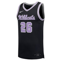 Kansas State Wildcats Basketball Jersey, Anthracite Replica Sportswear Jersey Shirt, Sleeveless Athletic Tank Jersey, Casual Gift for Men