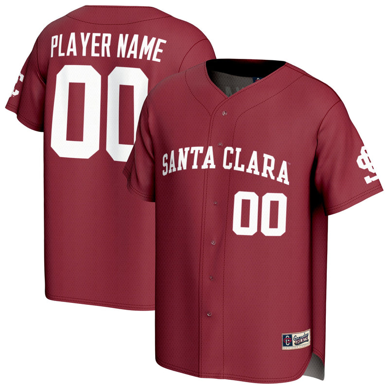 Santa Clara Broncos Baseball Jersey, Red Sportswear Jersey Shirt, Lightweight Breathable Athletic Jersey, Casual Gift for Men, Style 204077138