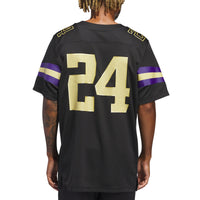 Washington Huskies Football Jersey, Black Alternate Sportswear Jersey Shirt, Lightweight Breathable Athletic Jersey, Casual Gift for Men