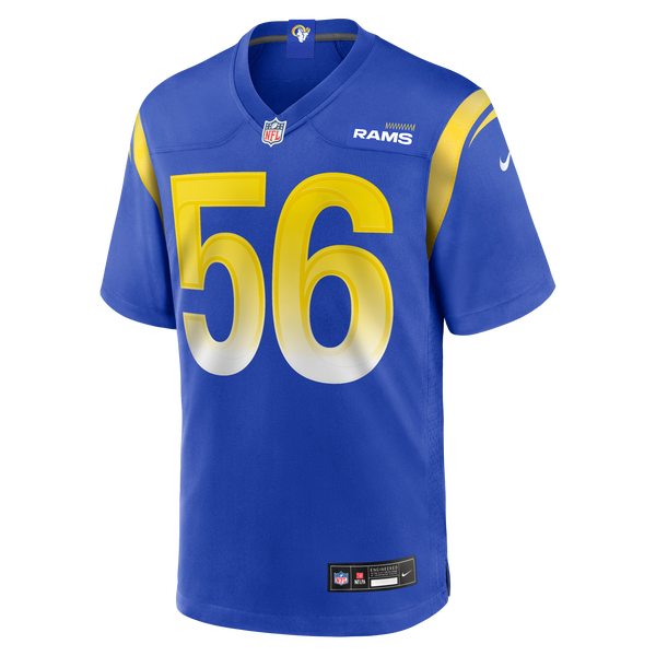 Los Angeles Rams London Fletcher Royal Game Retired Player Jersey