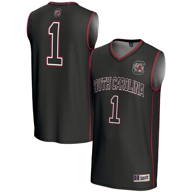 South Carolina Gamecocks Basketball Jersey, Black Lightweight Sportswear Jersey Shirt, Sleeveless Athletic Tank Jersey, Casual Gift for Men