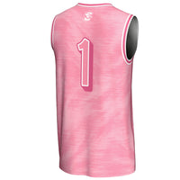 Creighton Bluejays Basketball Jersey, Pink Lightweight Sportswear Jersey Shirt, Sleeveless Athletic Tank Jersey, Casual Gift for Men