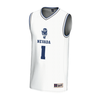 Nevada Wolf Pack Basketball Jersey, White Fashion Lightweight Sportswear Jersey Shirt, Sleeveless Athletic Tank Jersey, Casual Gift for Men