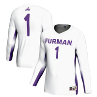 Furman Paladins Volleyball Jersey, White Lightweight Sportswear Jersey Shirt, Lightweight Breathable Athletic Jersey, Casual Gift for Men