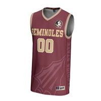 Florida State Seminoles Basketball Jersey, Garnet Sportswear Jersey Shirt, Sleeveless Athletic Tank Jersey, Casual Gift for Men, Style 201346786