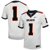 Oregon State Beavers Football Jersey, White Replica Sportswear Jersey Shirt, Lightweight Breathable Athletic Jersey, Casual Gift for Men