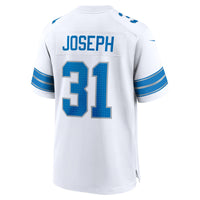 Kerby Joseph Detroit Lions Football Jersey, White Game Sportswear Jersey Shirt, Lightweight Breathable Athletic Jersey, Casual Gift for Men