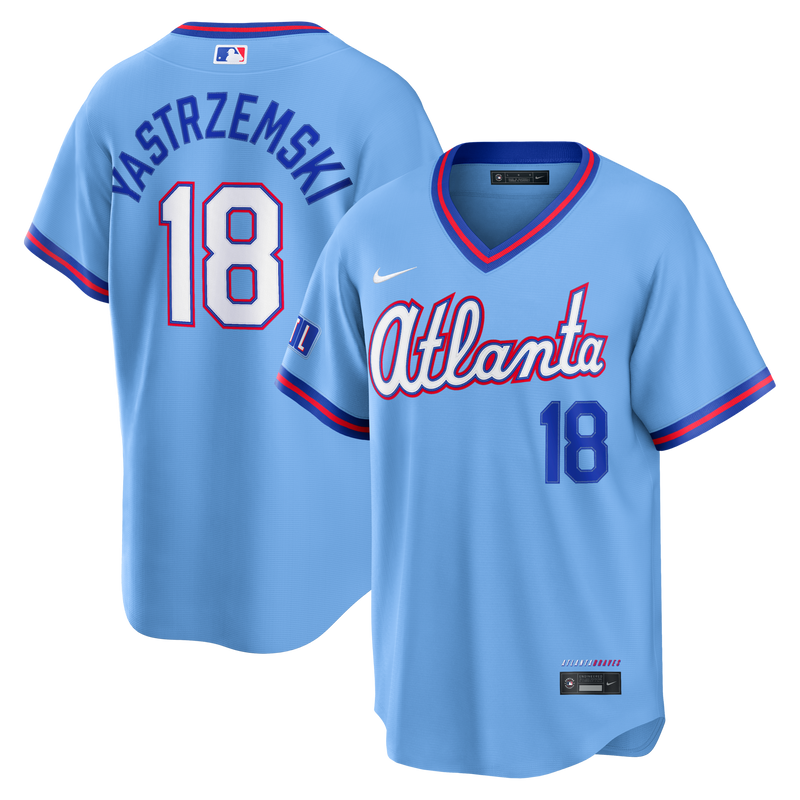 Mike Yastrzemski Atlanta Braves Baseball Jersey, Powder Sportswear Jersey Shirt, Lightweight Breathable Athletic Jersey, Casual Gift for Men