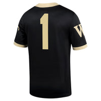 Wake Forest Demon Deacons Football Jersey, Black Sportswear Jersey Shirt, Lightweight Breathable Athletic Jersey, Casual Gift for Men