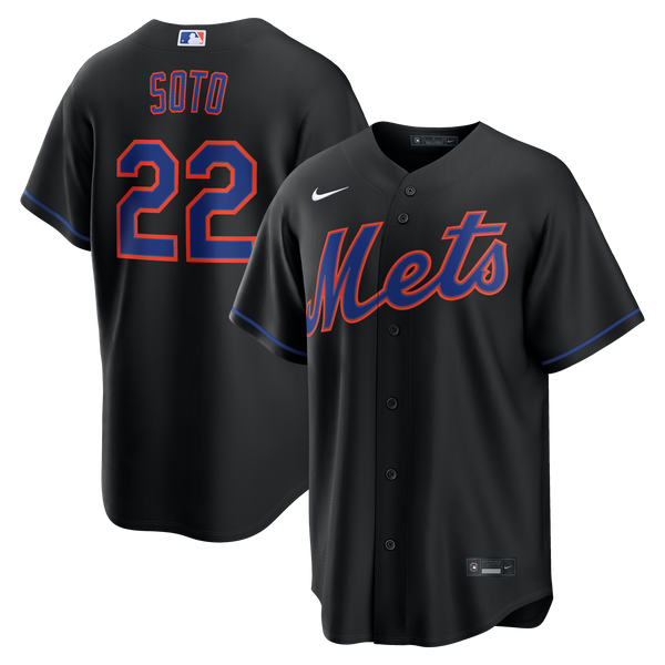 New York Mets Juan Soto Black Alternate Replica Jersey