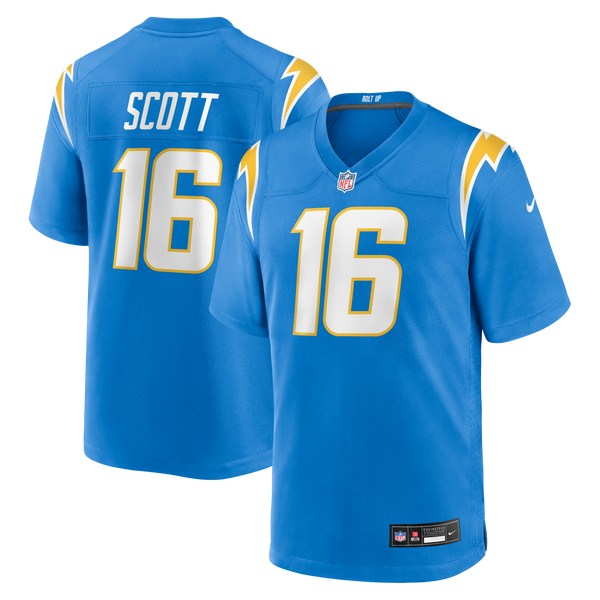 Los Angeles Chargers JK Scott Powder Blue Game Jersey
