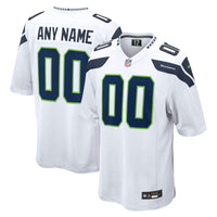 Seattle Seahawks Football Jersey, White Game Sportswear Jersey Shirt, Lightweight Breathable Athletic Jersey, Casual Gift for Men