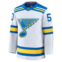 St. Louis Blues Hockey Jersey, White Premium Sportswear Jersey Shirt, Long Sleeve Hockey Sweater Jersey, Casual Gift for Men, Style 202458095