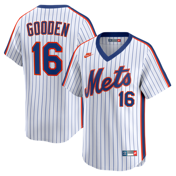 New York Mets Dwight Gooden White Cooperstown Collection Limited Jersey