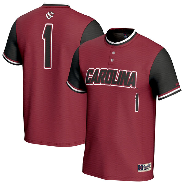 South Carolina Gamecocks Lightweight Collegiate Softball Fashion Jersey - Garnet
