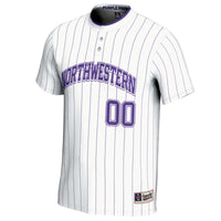 Northwestern Wildcats Softball Jersey, White Lightweight Sportswear Jersey Shirt, Lightweight Breathable Athletic Jersey, Casual Gift for Men