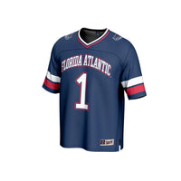 Florida Atlantic Owls Football Jersey, Navy Lightweight Sportswear Jersey Shirt, Lightweight Breathable Athletic Jersey, Casual Gift for Men