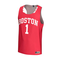 Boston University Hockey Jersey, Scarlet Sportswear Jersey Shirt, Long Sleeve Hockey Sweater Jersey, Casual Gift for Men, Style 203915455