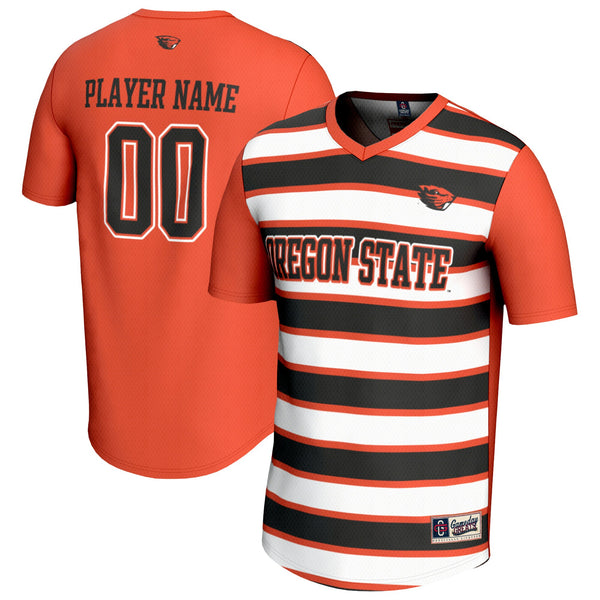 Oregon State Beavers Collegiate Soccer NIL Pick-A-Player Fashion Jersey - Orange/Black