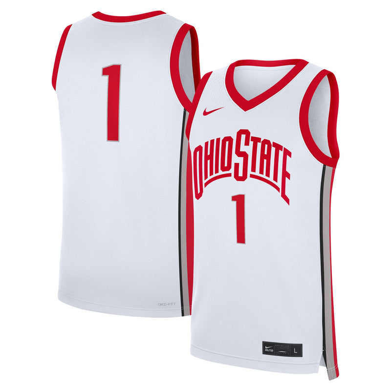 Ohio State Buckeyes Football Jersey, White Replica Home Sportswear Jersey Shirt, Lightweight Breathable Athletic Jersey, Casual Gift for Men