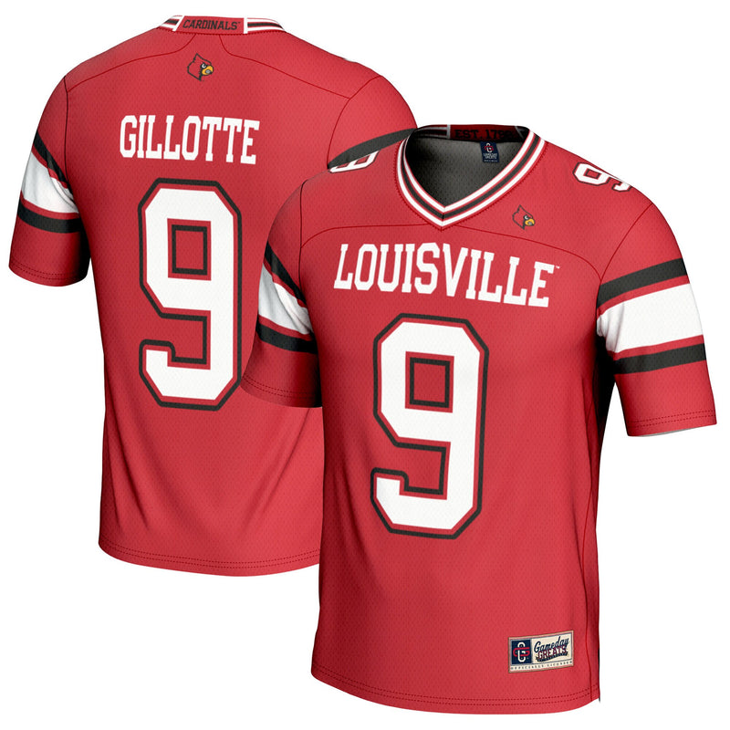 Louisville Cardinals Football Jersey, Red Sportswear Jersey Shirt, Lightweight Breathable Athletic Jersey, Casual Gift for Men, Style 200667734