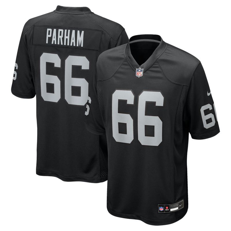 Dylan Parham Las Vegas Raiders Football Jersey, Black Game Sportswear Jersey Shirt, Lightweight Breathable Athletic Jersey, Casual Gift for Men