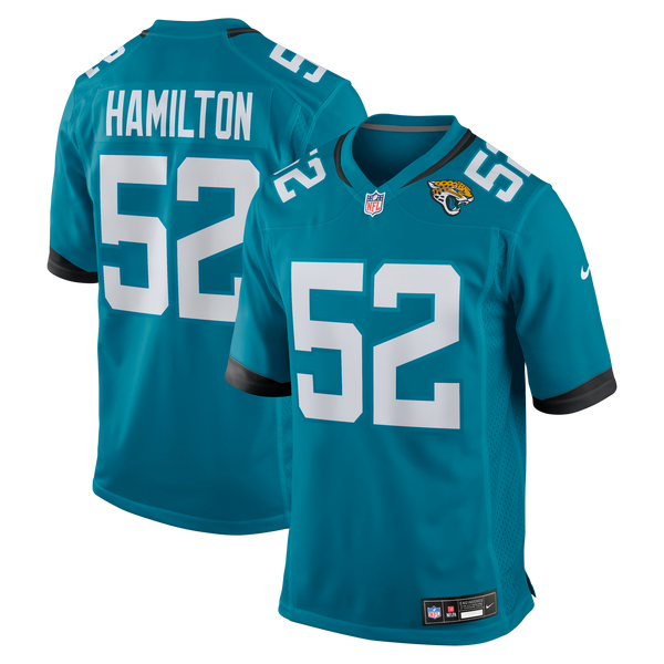 Jacksonville Jaguars DaVon Hamilton Teal Game Jersey