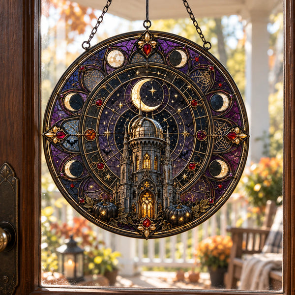 Moonlit Cathedral - A Circular Study in Night and Stillness - main
