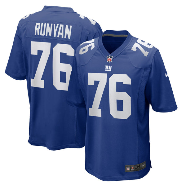 New York Giants Jon Runyan Royal Team Game Jersey