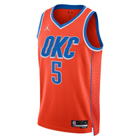 Luguentz Dort Oklahoma City Thunder Basketball Jersey, Orange Sportswear Jersey Shirt, Sleeveless Athletic Tank Jersey, Casual Gift for Men