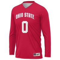 Ohio State Buckeyes Volleyball Jersey, Scarlet Lightweight Sportswear Jersey Shirt, Lightweight Breathable Athletic Jersey, Casual Gift for Men