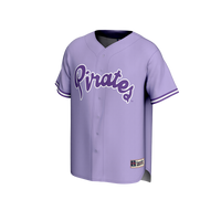 ECU Pirates Baseball Jersey, Purple Sportswear Jersey Shirt, Lightweight Breathable Athletic Jersey, Casual Gift for Men, Style 203915398