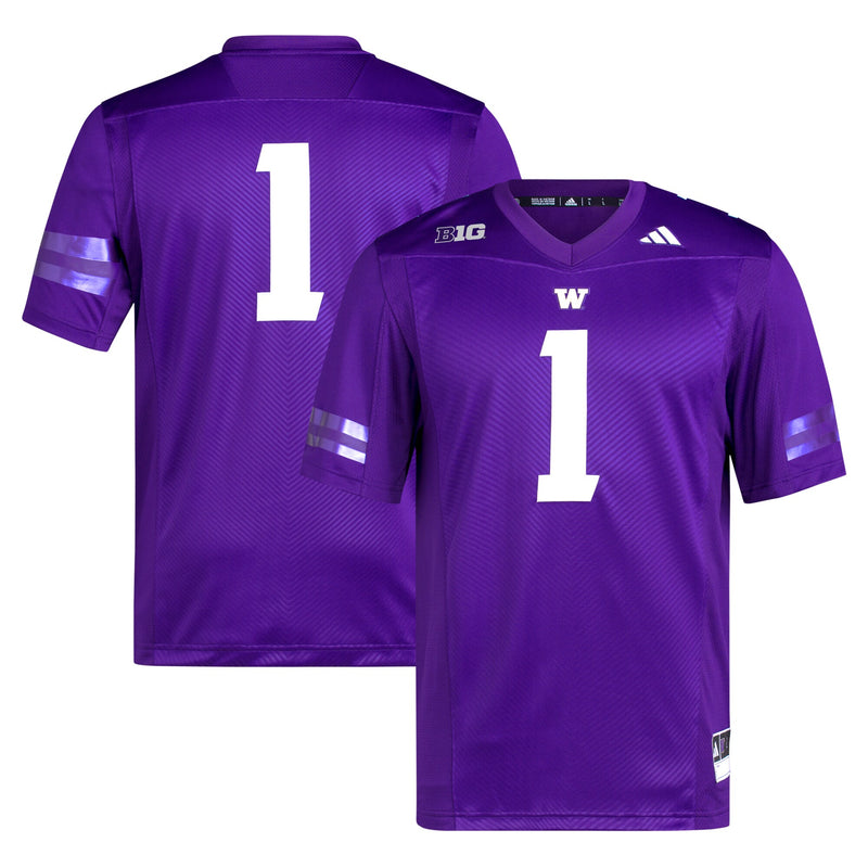 Washington Huskies Football Jersey, Purple Sportswear Jersey Shirt, Lightweight Breathable Athletic Jersey, Casual Gift for Men, Style 5226878