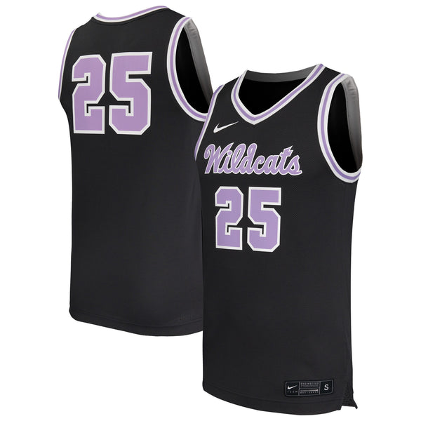 #25 Kansas State Wildcats Replica Basketball Jersey - Black