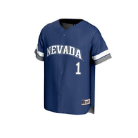 Nevada Wolf Pack Baseball Jersey, Navy Sportswear Jersey Shirt, Lightweight Breathable Athletic Jersey, Casual Gift for Men, Style 202497518