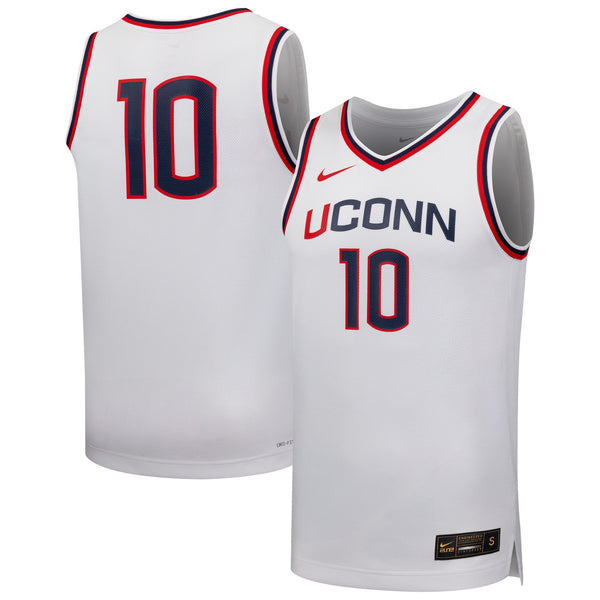 #10 UConn Huskies Replica Basketball Jersey - White