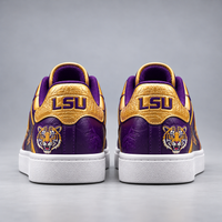 LSU Pride - Purple and Gold Low Top Sneakers