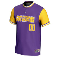 ECU Pirates Softball Jersey, Purple Lightweight Sportswear Jersey Shirt, Lightweight Breathable Athletic Jersey, Casual Gift for Men