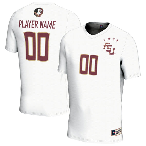 Florida State Seminoles NIL Pick-A-Player Lightweight Collegiate Soccer Fashion Jersey - White