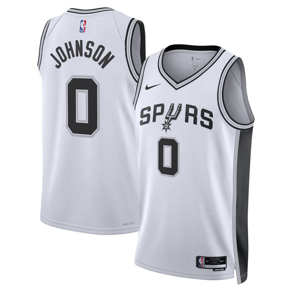 San Antonio Spurs Association Edition Swingman Jersey - White - Keldon Johnson