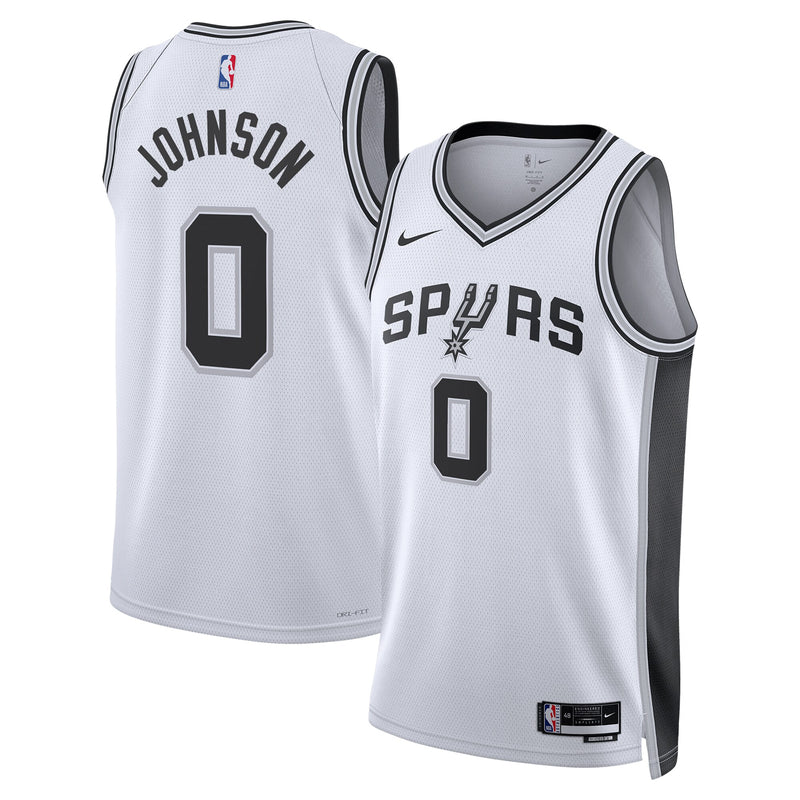 Keldon Johnson San Antonio Spurs Basketball Jersey, White Swingman Sportswear Jersey Shirt, Sleeveless Athletic Tank Jersey, Casual Gift for Men