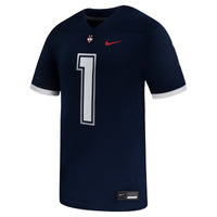 UConn Huskies Football Jersey, Navy Game Sportswear Jersey Shirt, Lightweight Breathable Athletic Jersey, Casual Gift for Men, Style 203182829