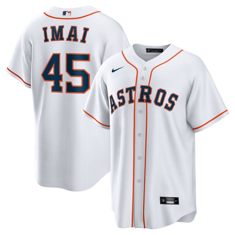 Tatsuya Imai Houston Astros Baseball Jersey, White Replica Sportswear Jersey Shirt, Lightweight Breathable Athletic Jersey, Casual Gift for Men