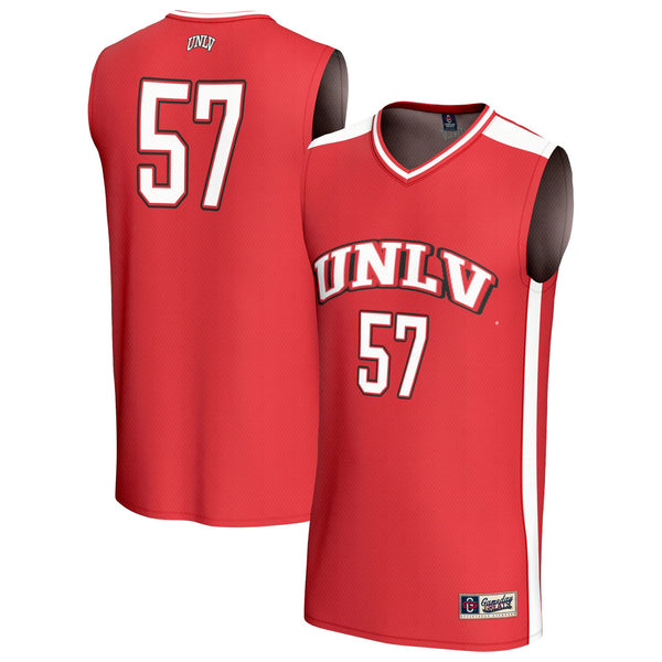 #57 UNLV Rebels Lightweight Collegiate Basketball Fashion Jersey - Cardinal