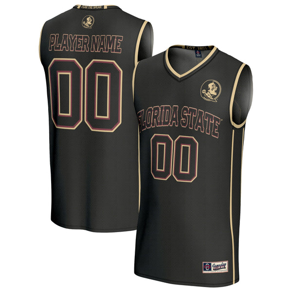 Florida State Seminoles Lightweight Collegiate Basketball NIL Pick-A-Player Fashion Jersey - Black