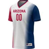 Arizona Wildcats Soccer Jersey, White Lightweight Sportswear Jersey Shirt, Lightweight Breathable Athletic Jersey, Casual Gift for Men