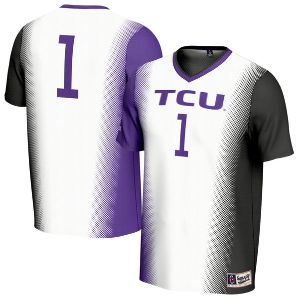#1 TCU Horned Frogs Lightweight Soccer Fashion Jersey - White